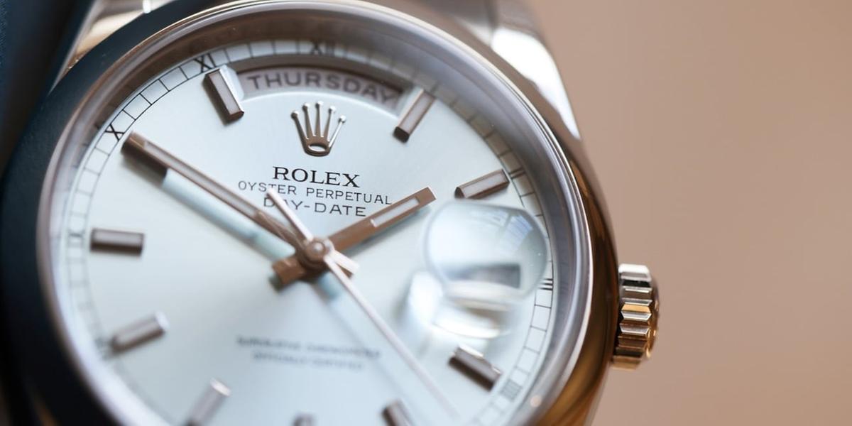 Image 24: Rolex_DayDate_IceBlue_SS_BlueBook_3