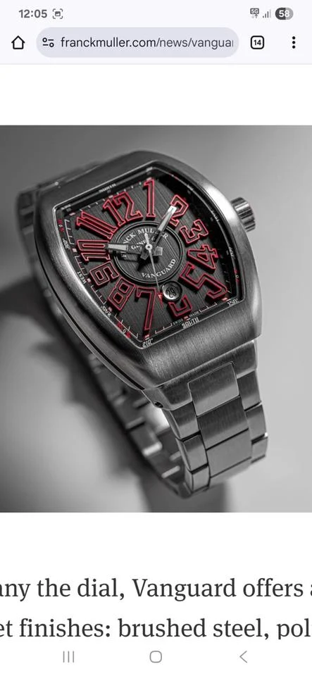 Franck Muller Vanguard V45 SC DT TT NR BR.ER