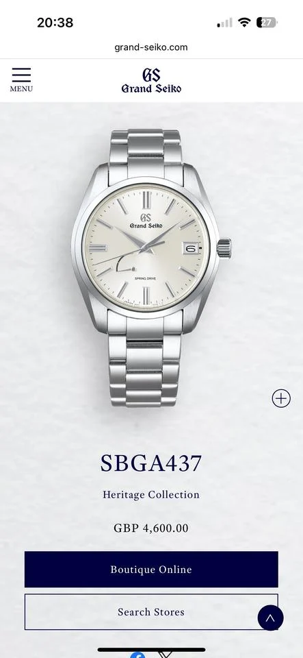 Grand Seiko Heritage Collection SBGA437