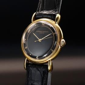 Vacheron Constantin Classic Vintage Hand Wound 18k Yellow Gold Black Dial 32 mm Watch
