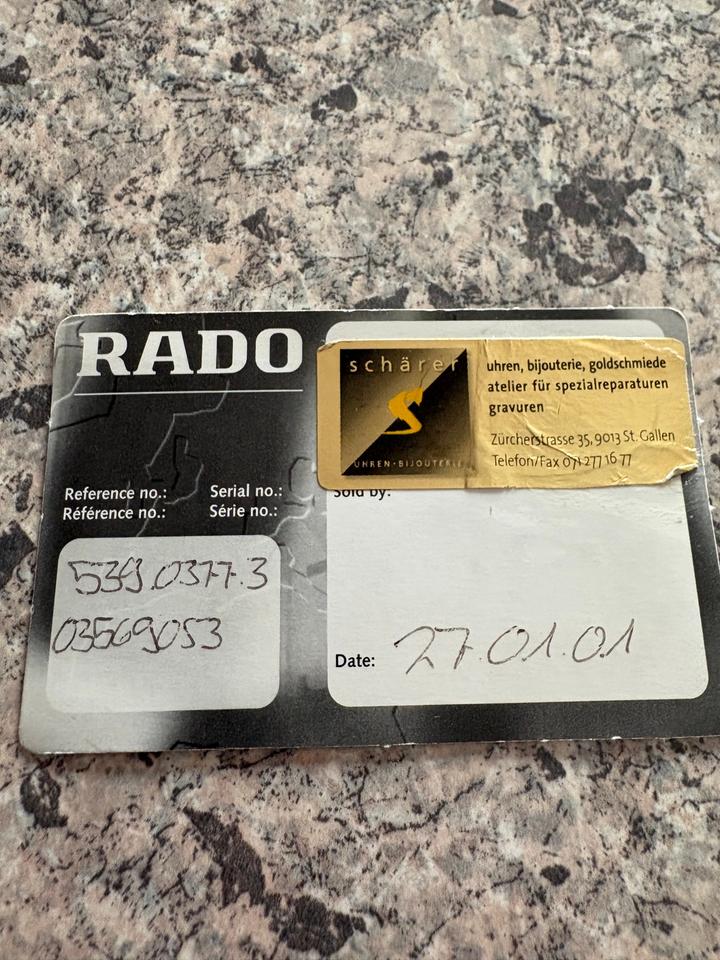 Rado Diastar 539.0377.3