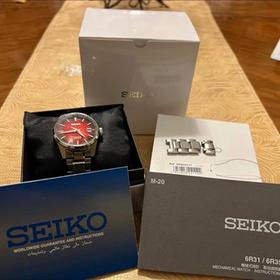 Seiko Presage Sharp Edged Red Seiko presage sharp edge red dial Full Set