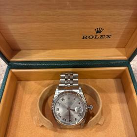 Rolex Datejust 36 Full set 18k fluted bezel jubliee bracelet look like new