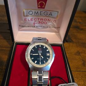 Omega Constellation F300 Hz Chronometer 1970s Tuning Fork Watch with Original Box & Tag